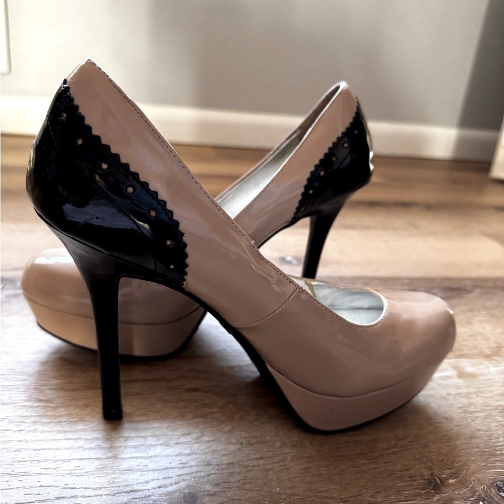 Beige Platform Stilettos (women’s 10)